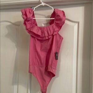 Express pink Ruffled Kids One Piece